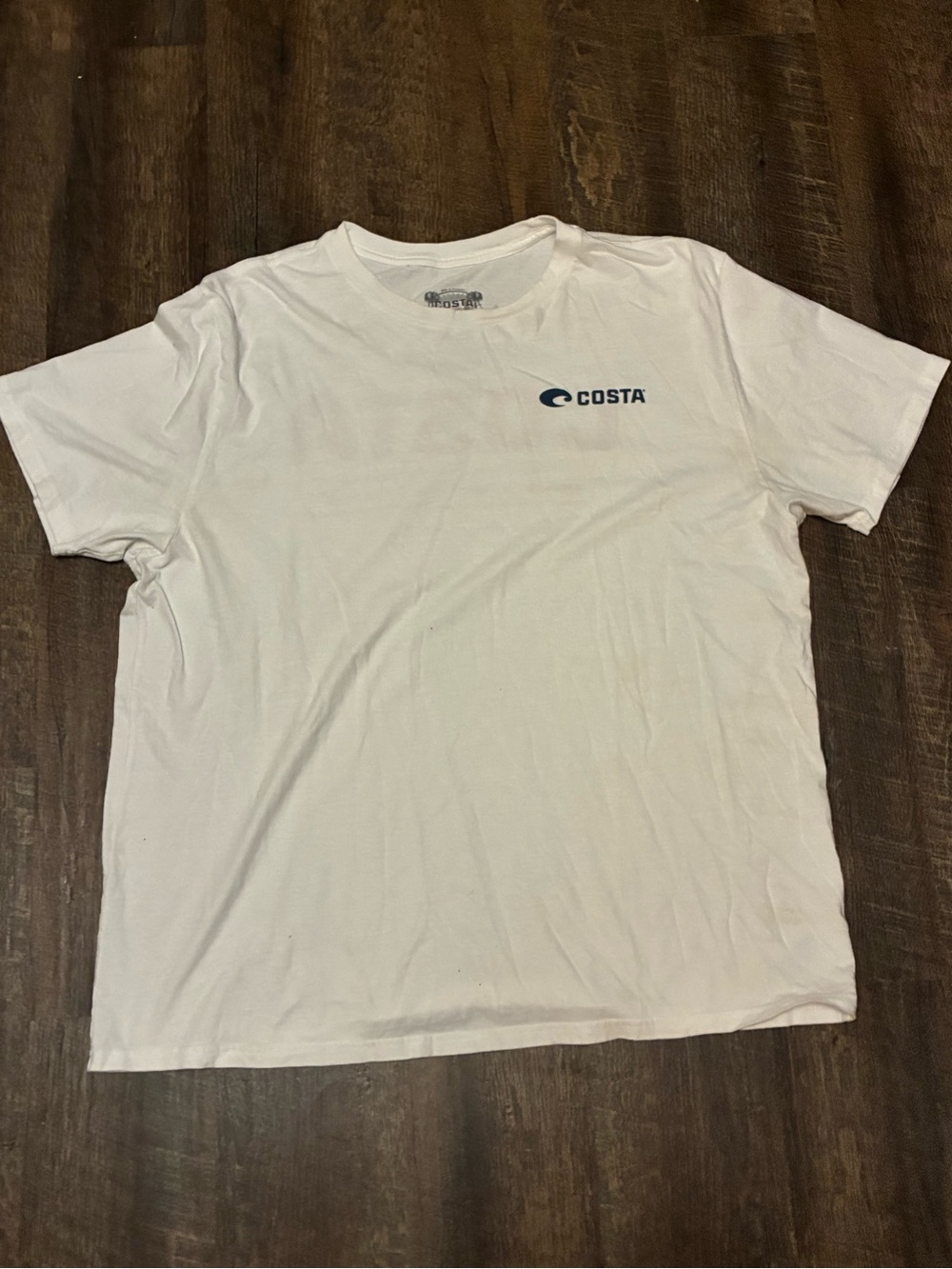Costa Del Mar Catch Release Repeat Fishing T-Shirt Men’s Large White
